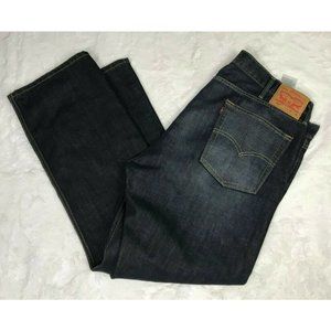 Levis 513 Slim Straight Men's Jeans Dark Wash W42 L30